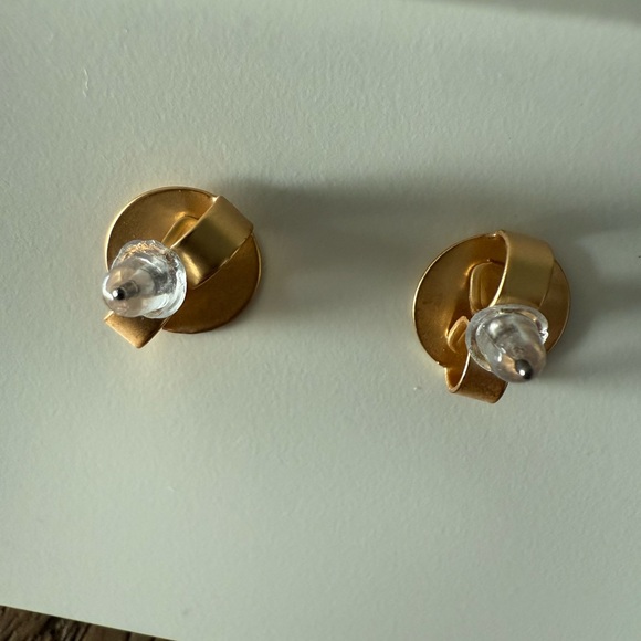 Tory Burch Gold and Aqua Earrings - Picture 4 of 6